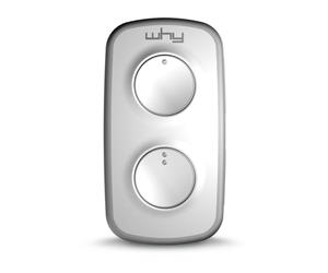 WHY EVO - Télécommande à 4 boutons universelle WHY EVO NOA MINI Gris Pure - Réf : 4791047 - Multi-marques - 433/868 MHz - Code Fixe & Rolling Code + 1 Goodies DOMOBIP