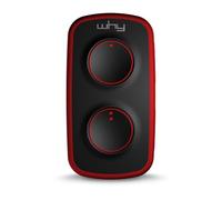 WHY EVO - Télécommande à 4 boutons universelle WHY EVO NOA MINI Rouge Volcan - Multi-marques - 433/868 MHz - Code Fixe & Rolling Code + 1 Goodies DOMOBIP (Rouge Volcan - 4791049)