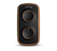 WHY EVO - Télécommande à 4 boutons universelle WHY EVO NOA MINI Tabac Sauvage - Réf : 4791044 - Multi-marques - 433/868 MHz - Code Fixe & Rolling Code + 1 Goodies DOMOBIP