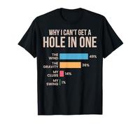 Why I Can't Get a Hole in One Funny Golf Player Golfing Lover T-Shirt