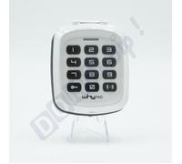 WHY PAD Blanc 8991007- Clavier à code radio universel portail/garage - 433/868 MHz - Code fixe & Rolling Code + Goodie Domobip