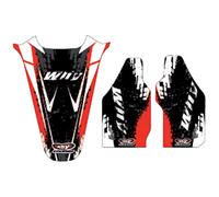 Why Stickers Honda Crf450r 2005-2008 Rear Fender Graphics Kit Rouge,Noir