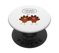 Why Was The Turkey Under Arrest? Funny Thanksgiving Dad Joke PopSockets PopGrip Adhésif