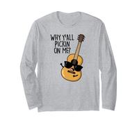 Why Y'all Pickin on Me Jeu de Mots Amusant pour Guitare Manche Longue