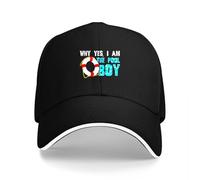 Why Yes I Am The Pool Boy Funny Swimmer Swim Swim Gift Baseball Cap Dad Hat jrbkj-Color1