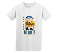 Why You Do That SML Jeffy Mens Short Sleeve White 3XL