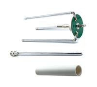 Whychstore Antenne émetteur-récepteur FM 65-375 MHz - Design télescopique réglable - Construction en ABS et acier inoxydable - Connecteur BNC Q9 pour radio GP HAM