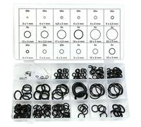 Whychstore Assortiment de joints toriques en caoutchouc, 225 pièces de joints hydrauliques avec 18 tailles, compatibles avec les connexions de plomberie, air, gaz, eau