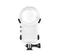 Whychstore Boîtier de plongée invisible pour Insta360 X5, coque de protection étanche à 50 m avec accessoires de support, 173,5 x 92 x 88,3 mm