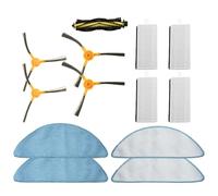 Whychstore Brosse principale, brosses latérales, filtre et chiffon de rechange pour Mamibot EXVAC650/660/680S/880, construction en nylon/plastique, 1 ensemble