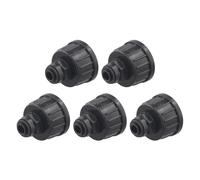 Whychstore Buse de pulvérisation atomisante, connecteur d'arrosage réglable pour tuyau d'arrosage, adaptateur de brume, joint d'irrigation noir et blanc