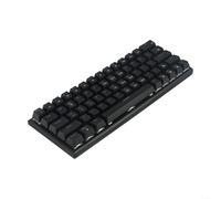 Whychstore Clavier mécanique de jeu avec 61 touches, commutateurs rouges remplaçables à chaud et rétroéclairage RVB élégant (K101D-63Key)