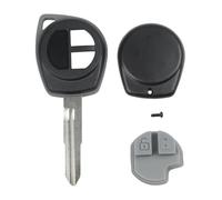 Whychstore Coque de e voiture à 2 boutons de rechange pour Suzuki Vitara Swift Ignis SX4 Liana, boîtier en ABS avec lame SZ11R, sans électronique incluse