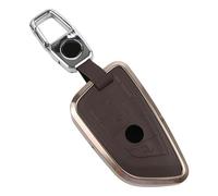 Whychstore Coque de e voiture en cuir pour BMW, cadre en aluminium vintage, compatible avec les séries 1, 3, 5, X1, X3, X5, X7