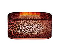 Whychstore Diffuseur d'arômes avec fausse flamme colorée, machine d'aromathérapie alimentée par USB-C avec arrêt automatique et commandes séparées, blanc