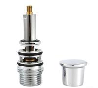 Whychstore Distributeur d'eau à ressort, interrupteur de douche, séparateur d'eau, triple robinet de baignoire (A1001) en cuivre plaqué chrome, vanne globe, Chrome