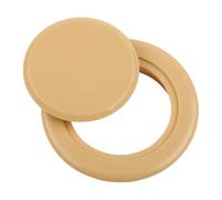 Whychstore Ensemble anneau et capuchon pour parasol de terrasse, insert en PVC marron de 5,1 cm pour table de jardin avec verre de 5 à 6 mm, réduit les rayures et les bosses sur les poteaux