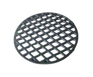 Whychstore Grille de barbecue ronde en fonte avec trous, grille de cuisson de rechange de 30 cm, compatible avec les barbecues dynamiques au centre et au charbon de 30 cm, rétention de la chaleur
