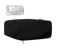 Whychstore Housse de protection pour barbecue à gaz de table pour modèles 3 brûleurs, 63,5 x 45,7 x 38,1 cm, tissu Oxford 210D avec revêtement en PVC pour une protection contre les intempéries, noir