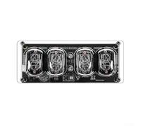 Whychstore IN12 Horloge Nixie, Horloge LED à Tube, Horloges Nixie Dynamiques, Alimentation USB, Économe en Énergie avec Mémoire d'Arrêt, Styles d'Affichage Multiples