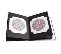 Whychstore Ishihara Livre de test professionnel de daltonisme 38 pièces, livre de test de différence de couleur