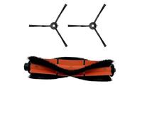 Whychstore Kit brosse rouleau et brosses latérales pour robots aspirateurs en nylon + plastique de rechange pour Dreame Mova M1, Trouver M1, ROPO Slim, Kewbily DL30 Pro, 1 brosse rouleau + 2 brosses