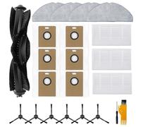 Whychstore Kit d'accessoires pour robot Tapo RV30 Max Plus/RV30 Max/RV20 Max Plus/RV20 Max Robot Aspirateur Kit d'accessoires pour aspirateur Brosse principale Filtre Mop Chiffon Sac à poussière