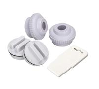 Whychstore Kit de buses de jet de piscine, entrée directionnelle pour contrôle du débit d'eau réglable, bouchon de retour de piscine hivernant pour protection contre le gel