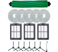 Whychstore Kit de rechange Roomba Plus 405 et Combo 505 : brosse principale, brosses latérales, filtre et chiffons en microfibre, 1 ensemble d'accessoires pour robot aspirateur