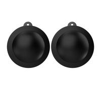 Whychstore Lot de 2 bouchons de protection d'objectif en silicone pour GoPro Max 2 - En caoutchouc souple résistant aux chocs - Pour sports de plein air - Noir