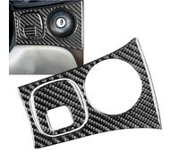 Whychstore Lot de 2 caches d'interrupteur d'allumage en fibre de carbone, pour Corvette C5 1998-2004 - Garniture de bouton de démarrage, autocollant époxy noir