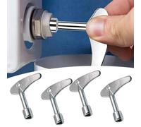 Whychstore Lot de 2 clés triangulaires multifonctions pour ascenseur pour portes, fenêtres, armoires, compteurs, en alliage de zinc 62 × 60 mm