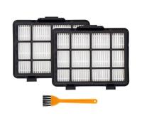 Whychstore Lot de 2 filtres de rechange pour aspirateur traîneau Eureka NEN180 sans sac, avec brosse de nettoyage, construction en fibre + plastique, 11,5 x 9,4 x 3 cm