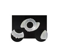 Whychstore Lot de 2 housses de poignée de porte en caoutchouc souple, 10,2 cm de long x 7,6 cm de large, extensions faciles à prendre en main pour une meilleure accessibilité, transparentes