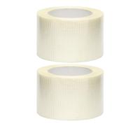 Whychstore Lot de 2 rubans adhésifs de réparation pour auvent de véhicule récréatif, patch renforcé en fibre de verre robuste pour tentes, bateaux, bâches, toile en vinyle, bandes transparentes