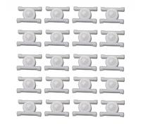 Whychstore Lot de 20 clips de fixation pour moulure de panneau à bascule pour BMW E10 E21 E30 modèles 1968-1993, en nylon blanc, trou de 8 mm, remplacement direct