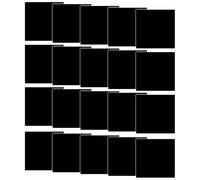 Whychstore Lot de 20 patchs de réparation autocollants en TPU pour matelas gonflables - Kit de réparation de matelas gonflable - Noir et transparent - 10 x 10 cm - 7,5 cm x 0,5 m