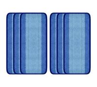 Whychstore Lot de 3 serpillères réutilisables en microfibre, 30 x 14 cm pour balai Swiffer Wet Jet et balai pulvérisateur de 30 cm, bleu