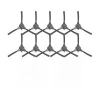 Whychstore Lot de 4 brosses latérales de rechange pour Liectroux Lilin X6, GARLYN SR-900, PURON PR12 PRO, ZEDAR R600 & Lenoxx Magivaac RV4500, lot de 4 brosses de nettoyage d'angle en plastique et