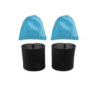 Whychstore Lot de 4 sacs filtrants en textile pour Karcher MV1 WD1 WD2 WD3 NT, sacs à poussière efficaces avec filtre en coton, lot de 4 pièces de rechange