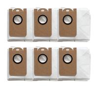 Whychstore Lot de 6 sacs à poussière pour iHome AutoVac Nova S1 Pro, 5 couches de filtration non tissée pour Orbita Eclipse Luna, blanc