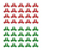 Whychstore Lot de 60 clips de culture courbés à 90° pour façonner des branches de tige, outils de jardin en polypropylène rouge et vert pour tomate, fleur de vigne
