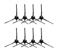 Whychstore Lot de 8 brosses latérales de rechange pour aspirateur robot Greenworks GRV-3011 & GRV-5011, nettoyage des coins en nylon et plastique, kit d'entretien facile à installer et sans poussière