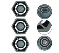 Whychstore Module de support mural pour robot aspirateur Ecovacs N9+, support en plastique peu encombrant avec 11,5 x 10,2 cm, gris, comprend 1 ou 3 supports de chiffon