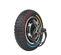 Whychstore Moteur de roue arrière de scooter électrique de 25,4 cm, 48 V 500 W pour Kugoo 4/4 Pro, ensemble de moteur gonflable avec cadre en alliage d'aluminium