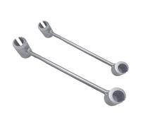 Whychstore Outil de réglage de charnière de porte pour charnières de drapeau sur le feu, les portes de salle blanche et de sécurité, clé à molette robuste en acier de construction intégrale, 14-18 mm