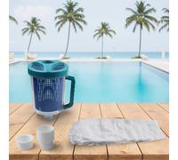 Whychstore Piège à feuilles de piscine, panier transparent récupérateur de débris pour Pentair R211084 Hayward W560, couvercle de filtre de natation avec poignée