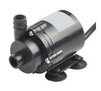 Whychstore Pompe submersible sans balais 12 V CC - Circulation de l'eau d'aquarium super silencieuse avec boîtier en ABS - Débit de 280 l/h - Design compact