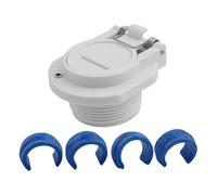 Whychstore Raccord de tuyau d'aspiration de piscine, raccord mural à ventouse pour navigateur Hayward, filetage femelle de 3,8 cm, verrouillage de sécurité en PVC