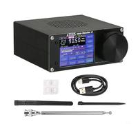 Whychstore Récepteur radio pleine bande, radio à ondes courtes, écran tactile 2,4", décodeur ATS25 Max II, LSB, AM, USB, CW, DIGI